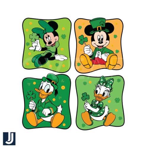 St Patricks Day Disney Friends Collage PNG Download