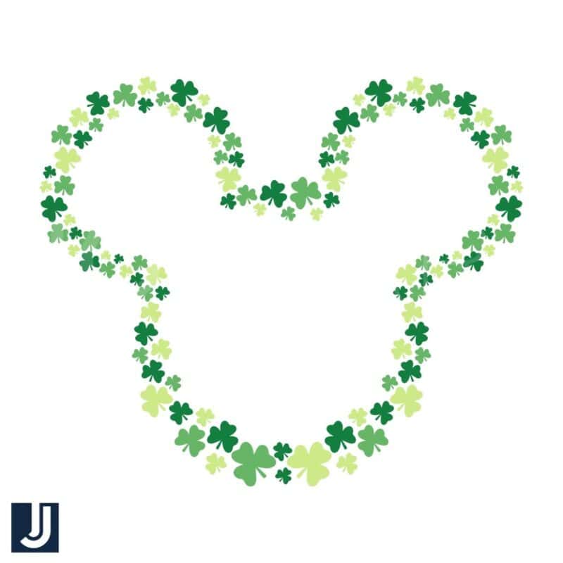 St Patricks Day Mickey Mouse Clover SVG Cut File