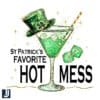 St Patricks Favorite Hot Mess Cocktail PNG Design