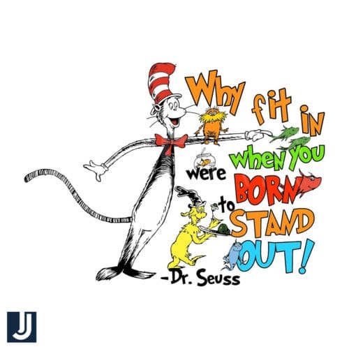 Stand Out with Dr Seuss SVG Digital Design File