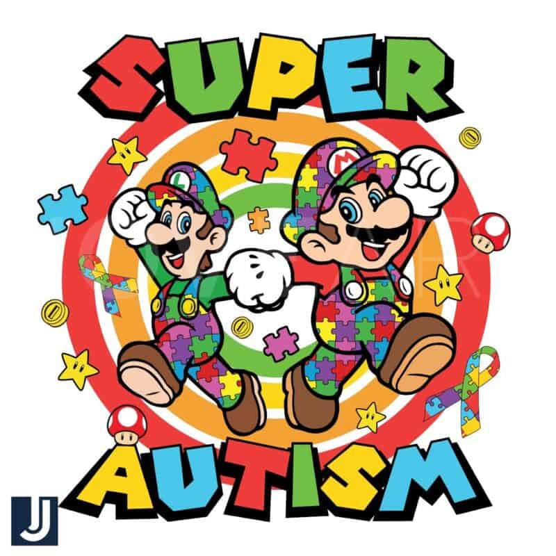 Super Autism Cartoon Super Mario Puzzle PNG