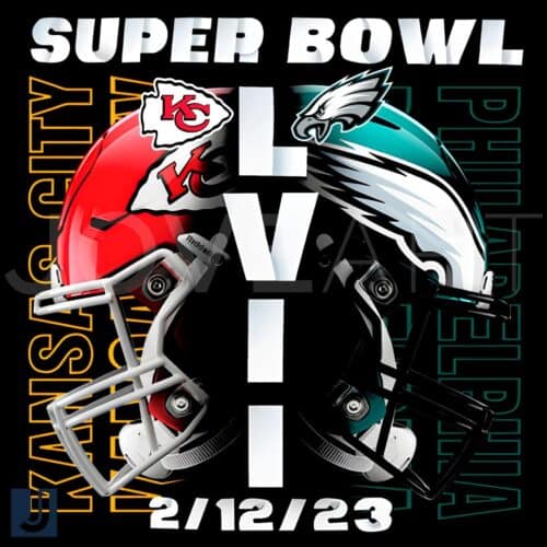 Super Bowl 2025 Chiefs vs Eagles NFL Battle PNG SVG Designs