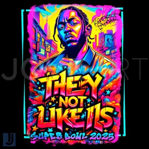 Super Bowl 2025 Kendrick Lamar Graffiti Art Theyre Not Like Us PNG