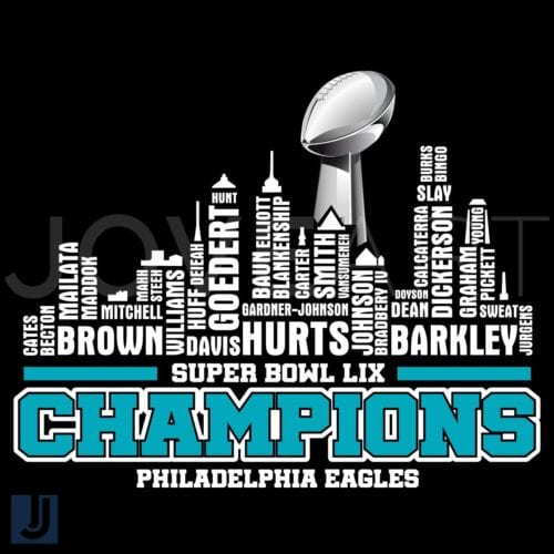 Super Bowl LIX Champions Philadelphia City Football PNG