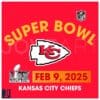 Super Bowl LIX Kansas City Chiefs Logo SVG Feb 9 2025