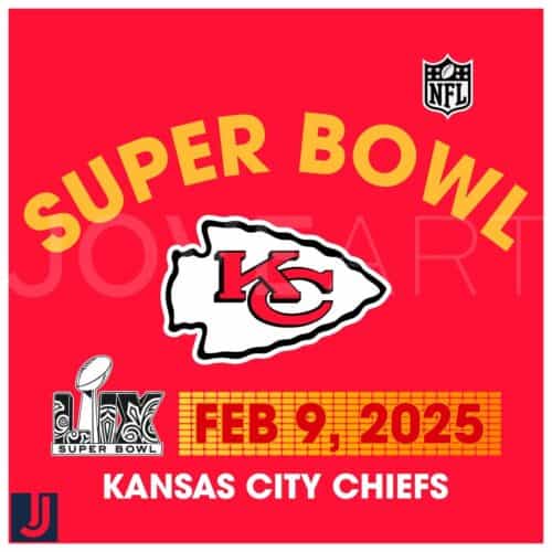 Super Bowl LIX Kansas City Chiefs Logo SVG Feb 9 2025