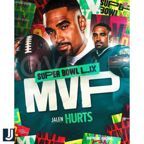 Super Bowl LIX MVP Jalen Hurts Eagles PNG Download