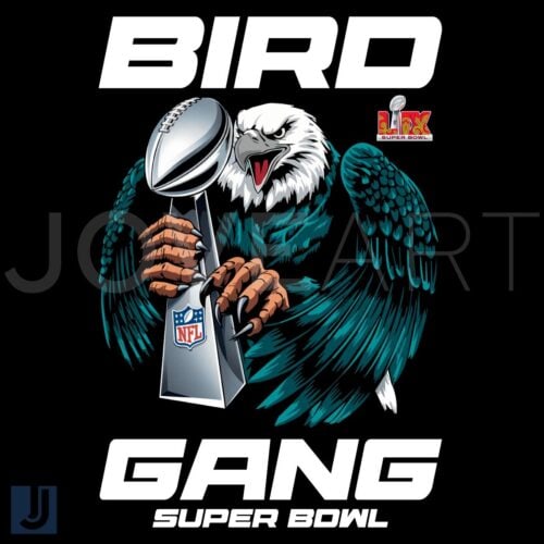 Super Bowl LIX Philadelphia Eagles Bird Gang PNG Design