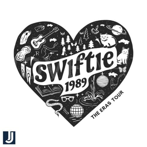 Swiftie 1989 Heart The Eras Tour SVG Design File