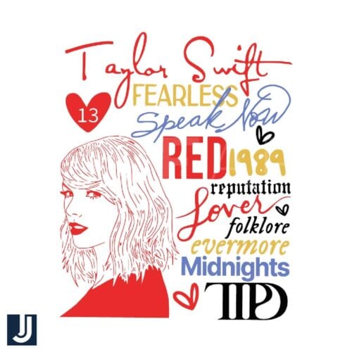 Taylor Swift Albums The Eras Tour SVG File