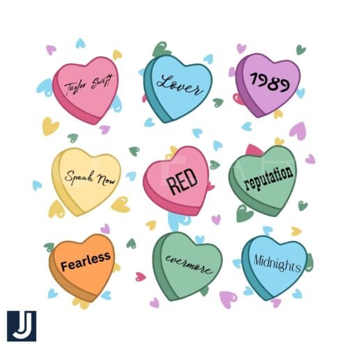 Taylor Swift Heart SVG Design Valentine Album Inspired