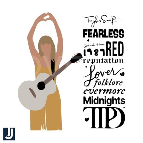 Taylor Swift Midnights TTPD Albums SVG Design