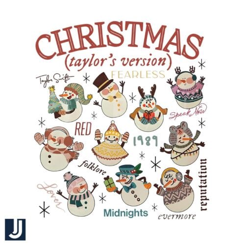 Taylor Version Christmas Snowman PNG File