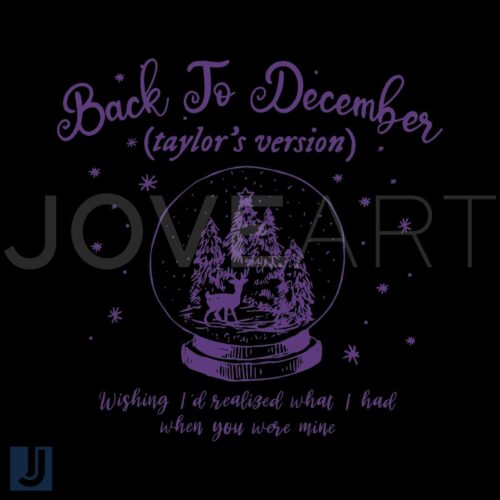 Taylors Version Back to December Christmas SVG