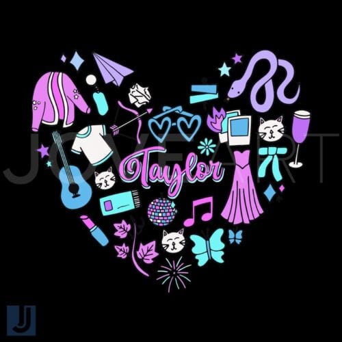 Taylors Version Heart Symbol SVG for Swifties