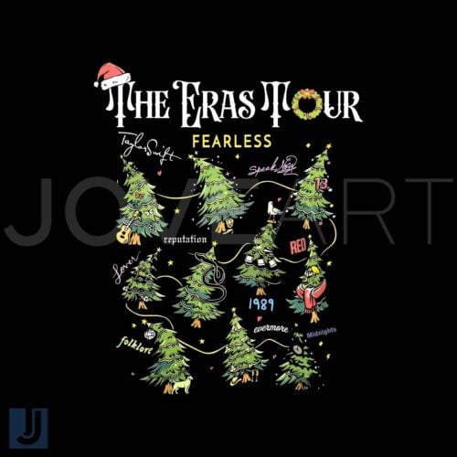 The Eras Tour Christmas Tree SVG Cricut File