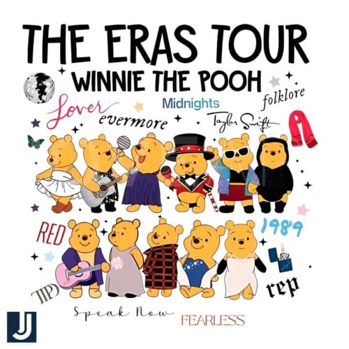 The Eras Tour Winnie the Pooh SVG Design