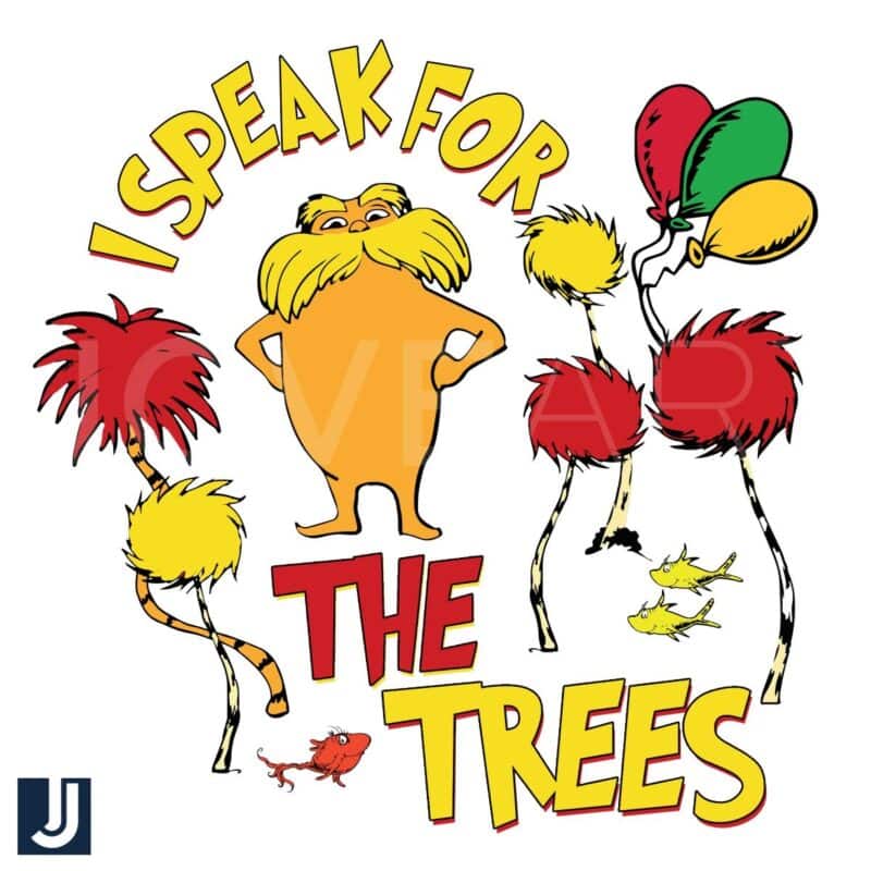 The Lorax Speaks for the Trees Dr Seuss PNG