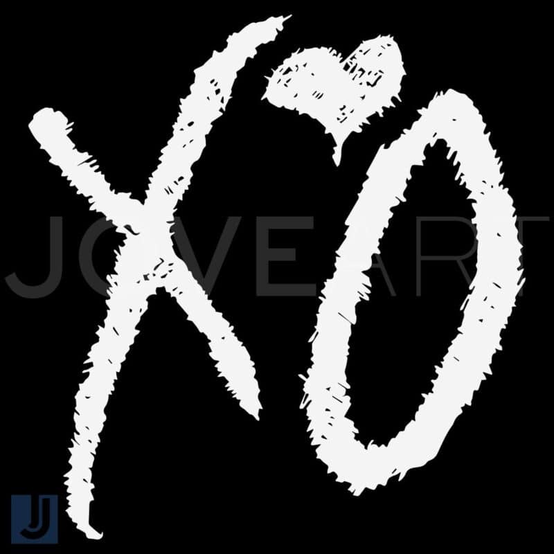 The Weekend XO Heart SVG Cut File