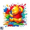 The Winnie pooh Disney Autism Awareness PNG