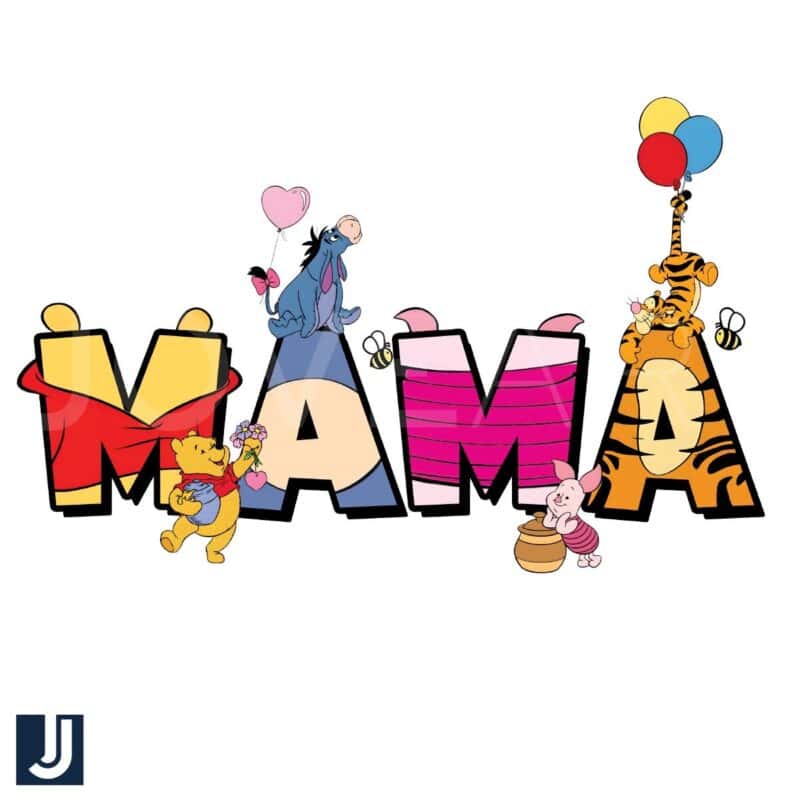 The Winnie Pooh Mama Cartoon PNG