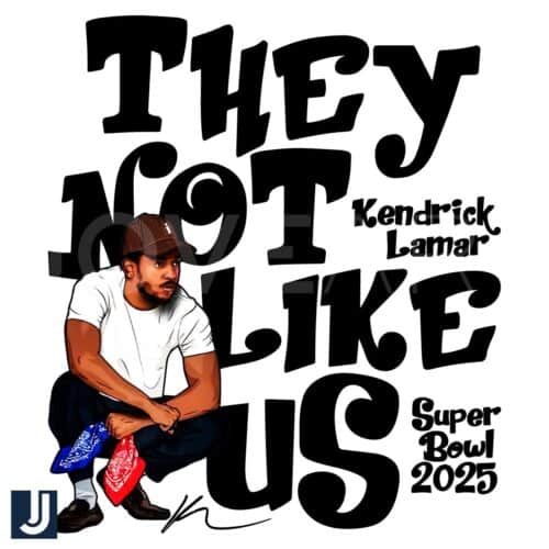 They Not Like Us Super Bowl 2025 Kendrick Lamar PNG