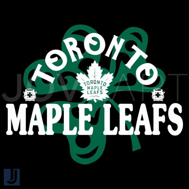 Toronto Maple Leafs St Patricks Day Shamrock SVG PNG