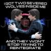Two Severed Wolves Inside Me Mark S Severance PNG