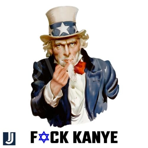 Uncle Sam Mindle Finger Fick Kanye Antisemitism PNG