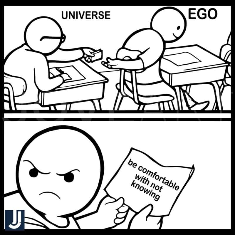 Universe Ego Funny Meme SVG Embrace Not Knowing with Comfort