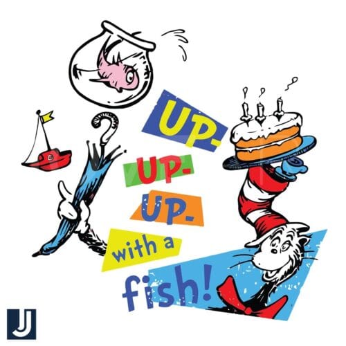 Up With a Fish Dr Seuss SVG Cat in the Hat File Download