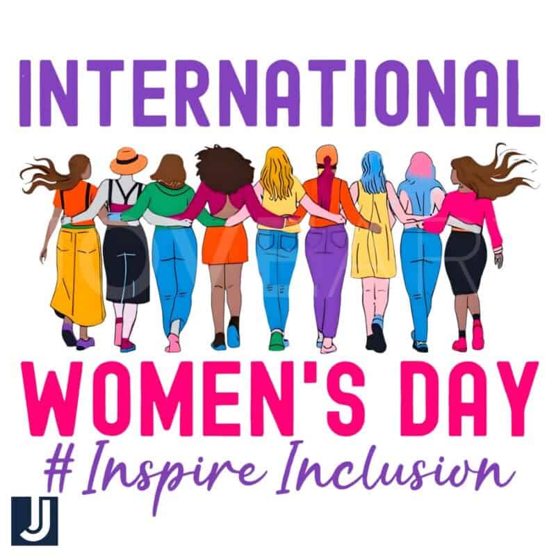 Vibrant International Womens Day Inspire Inclusion PNG March 8