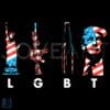 Vintage 4th of July LGBT Liberty Gun Beer Trump Flag SVG