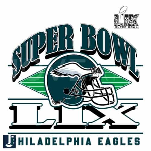 Vintage Eagles Super Bowl LIX 2025 Helmet SVG Design