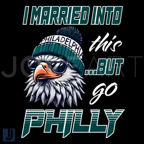 Vintage Go Philly Mascot PNG I Married Into This