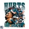 Vintage Jalen Hurts Philadelphia Eagles QB PNG Design
