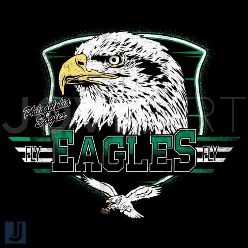 Vintage Philadelphia Eagles Fly Eagles Fly Historic PNG Design