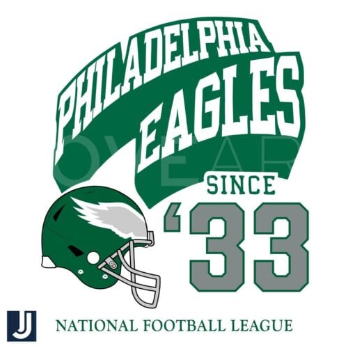 Vintage Philadelphia Eagles NFL Football Since 1933 SVG