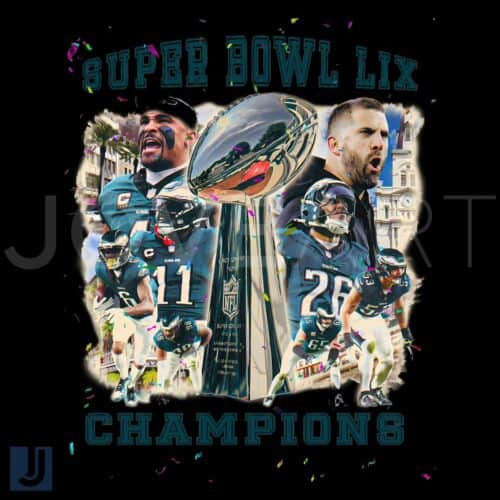 Vintage Philadelphia Eagles Super Bowl Champions PNG Design