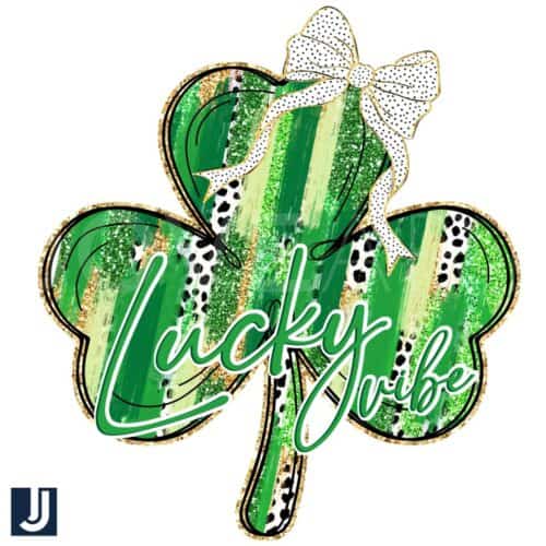 Vintage St Patricks Shamrock Coquette Bow PNG