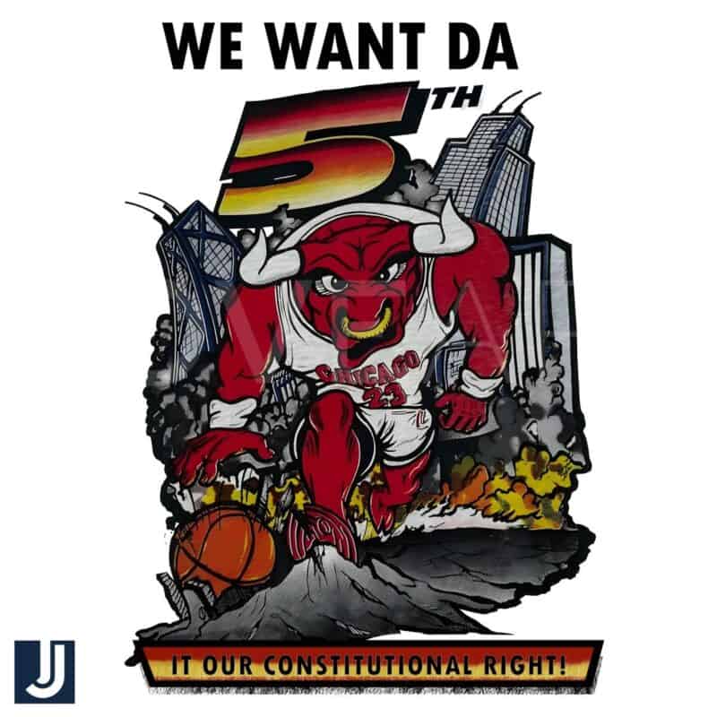 Vintage We Want Da 5th Chicago Bulls Basketball SVGPNG