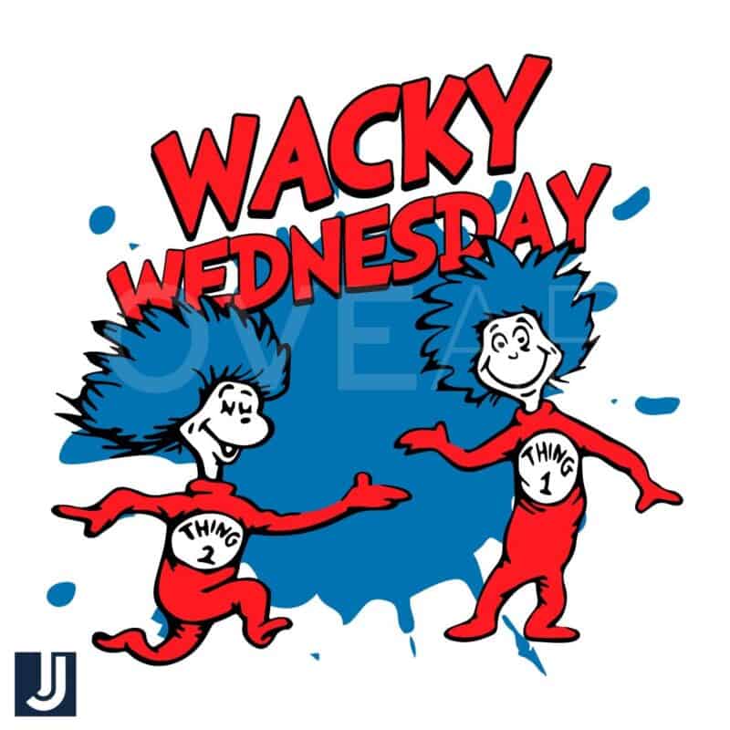 Wacky Wednesday Thing 1 Thing 2 Dr Seuss PNG