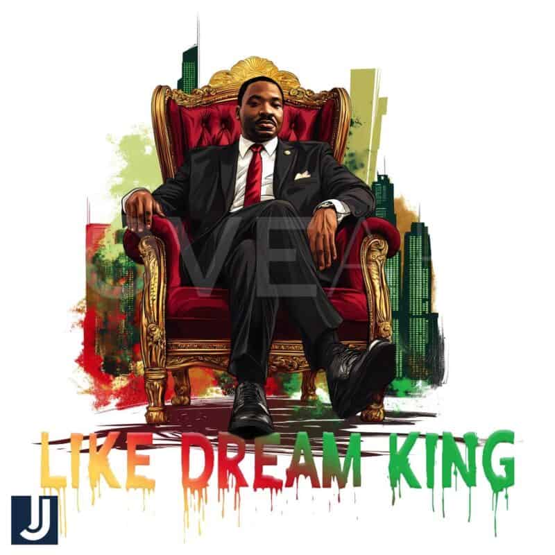 Watercolor Dream of King Martin Luther King PNG Art