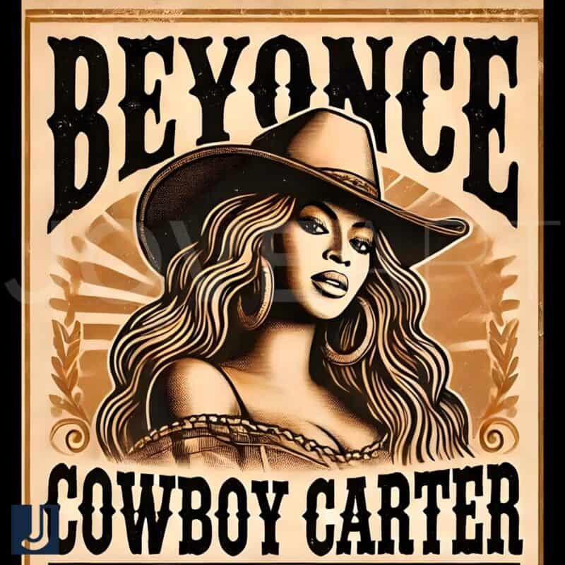 Western Vintage Beyoncé Cowboy Carter Tour PNG Design