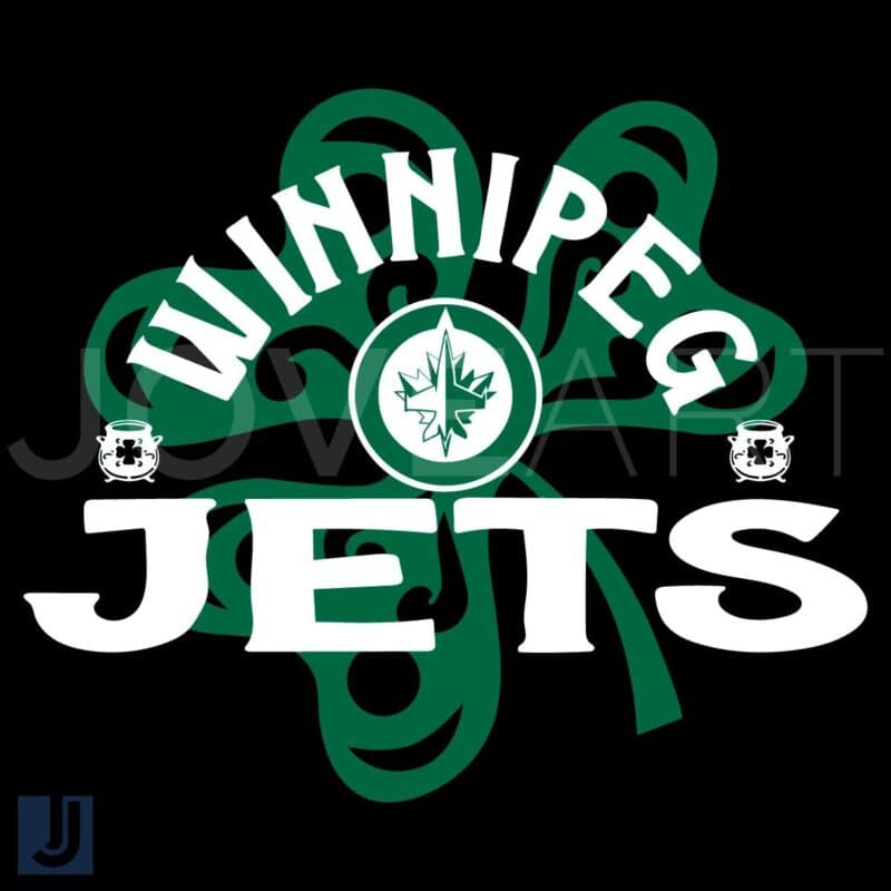 Winnipeg Jets St Patricks Day Shamrock SVG Richmond Pride