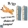 911 Garfield Ill Take 911 Orders of Lasagna PNG