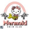 Adorable Hello Kitty Mermaid Swim Club SVG Design