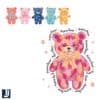 Adorable Mama Baby Bear Brushstroke PNG Design