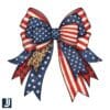 American Bow Coquette USA PNG Design