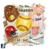 Baseball Game Day Patchwork Tis the Season PNG
